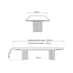 Стеклянный стол Woodville 621184