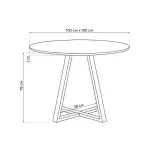 Стеклянный стол Woodville 588041