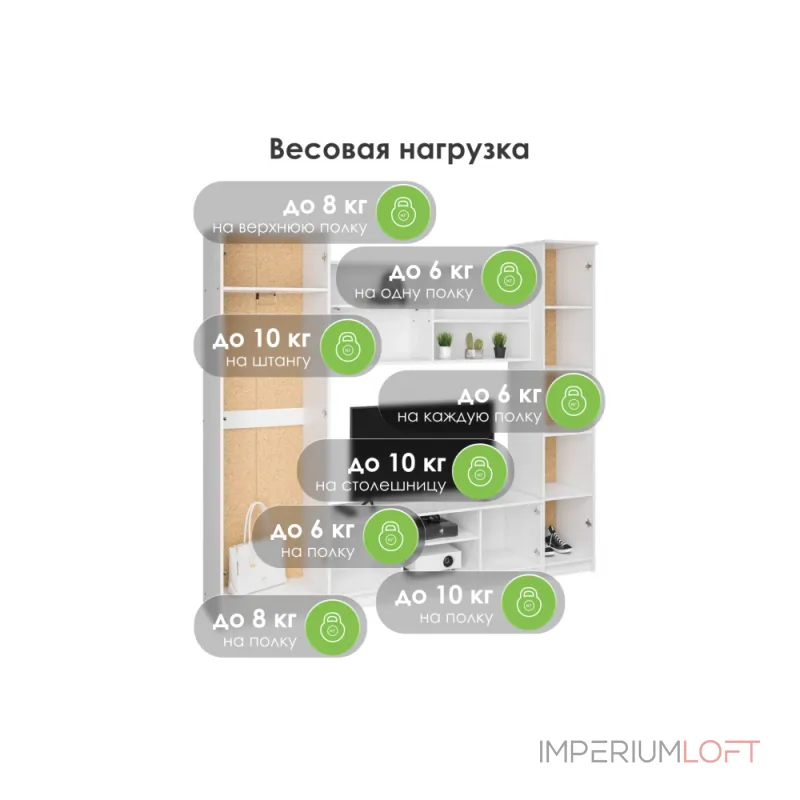Комплект мебели для гостинной Woodville 507393