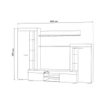 Комплект мебели для гостинной Woodville 499615