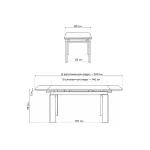 Стеклянный стол Woodville 462082
