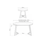 Стеклянный стол Woodville 532386