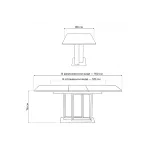 Стеклянный стол Woodville 462081