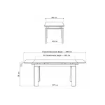 Стеклянный стол Woodville 462083