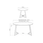 Стеклянный стол Woodville 532387