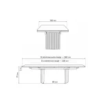 Стеклянный стол Woodville 553540