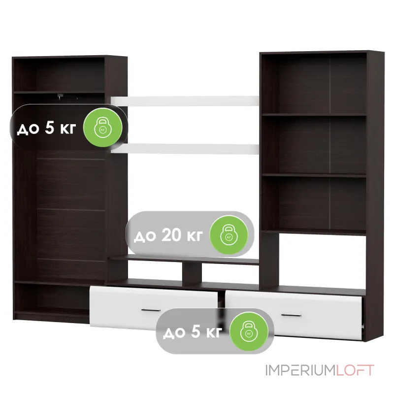 Комплект мебели для гостинной Woodville 499618