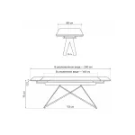 Стеклянный стол Woodville 625937