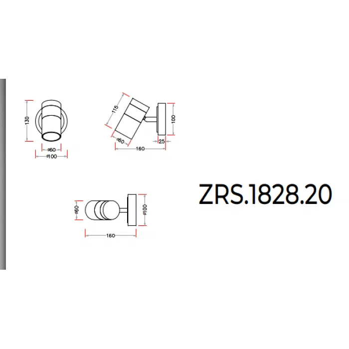 Бра ZORTES TWEENY ZRS.1828.20 50Вт GU10 от ImperiumLoft