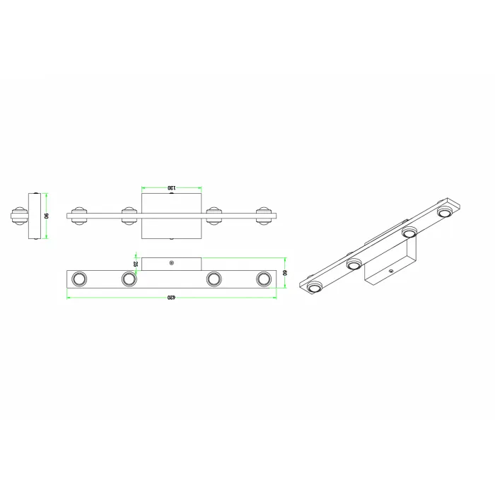 Бра ZORTES SCOUP ZRS.10112.04 LED 24Вт от ImperiumLoft