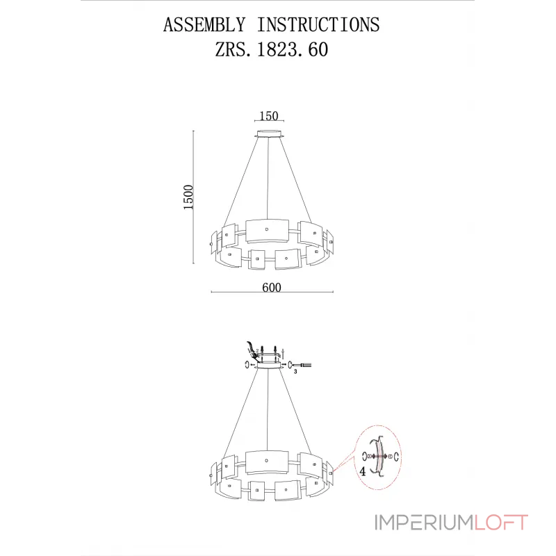 Люстра ZORTES LOFT ZRS.1802.60 LED 36Вт от ImperiumLoft Люстра ZORTES LOFT ZRS.1802.60 LED 36Вт от ImperiumLoft
