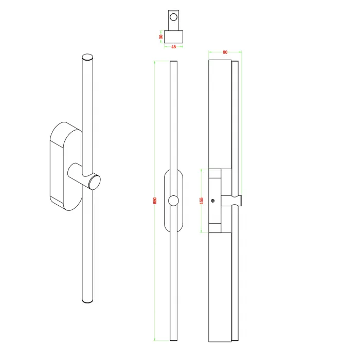 Бра ZORTES MAVY ZRS.90610.02 LED 18Вт от ImperiumLoft