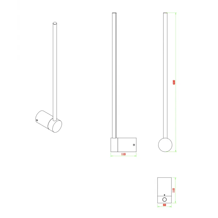 Бра ZORTES ANTO ZRS.90612.09 LED 9Вт от ImperiumLoft