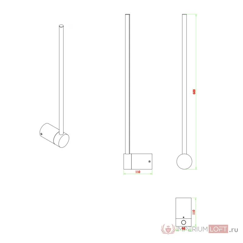Бра ZORTES ANTO ZRS.90612.09 LED 9Вт от ImperiumLoft