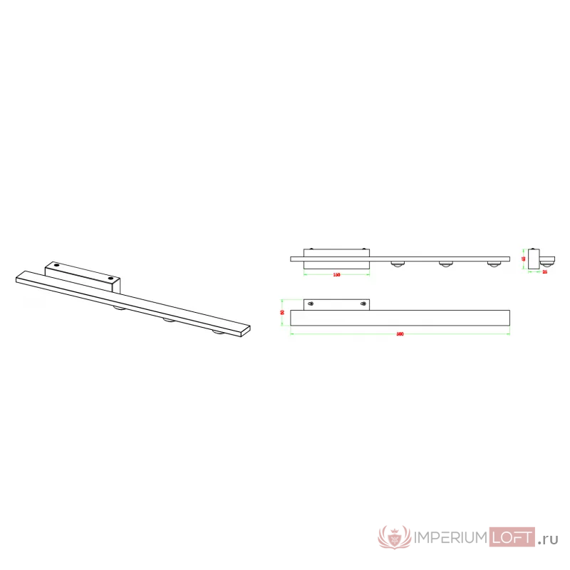 Бра ZORTES SCOUP ZRS.1823.50 LED 9Вт от ImperiumLoft