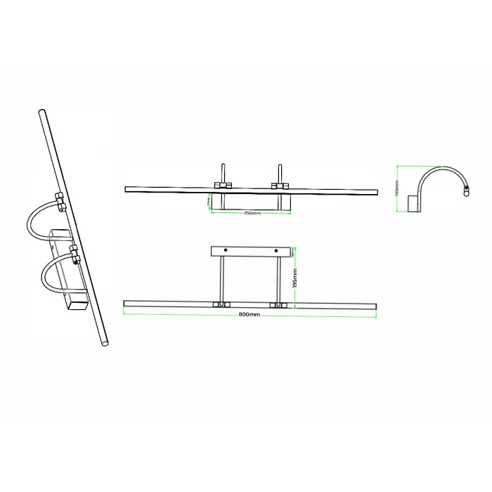Бра ZORTES ARCHE ZRS.2826.18 LED 18Вт от ImperiumLoft