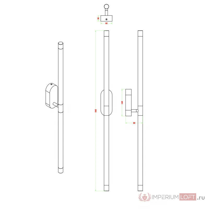 Бра ZORTES LORANO ZRS.1778.24 LED 24Вт от ImperiumLoft
