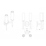 Бра ZORTES TOW ZRS.1178.02 80Вт E14 от ImperiumLoft