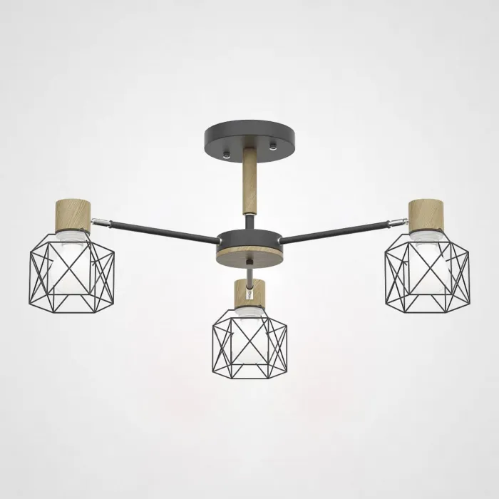 Потолочная люстра CORF B3 Black 3 lamps от ImperiumLoft