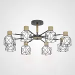 Потолочная люстра CORF B3 Black 8 lamps от ImperiumLoft