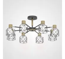 Потолочная люстра CORF B3 Black 8 lamps
