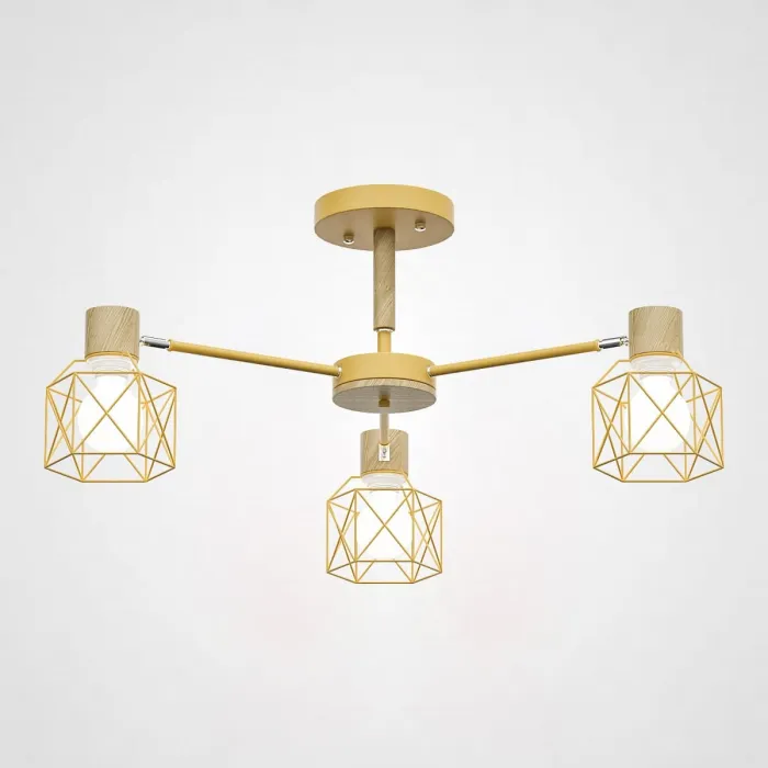 Потолочная люстра CORF B3 Yellow 3 lamps от ImperiumLoft