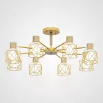 Потолочная люстра CORF B3 Yellow 8 lamps от ImperiumLoft