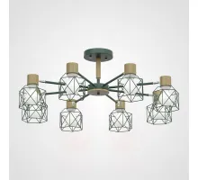 Потолочная люстра CORF B3 Green 8 lamps