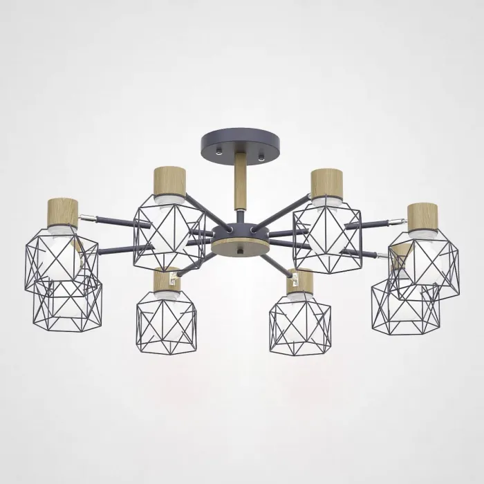 Потолочная люстра CORF B3 Gray 8 lamps от ImperiumLoft