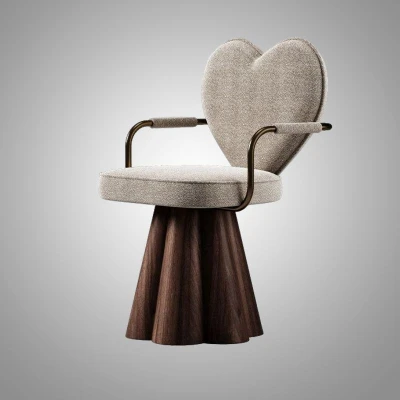 Интерьерное поворотное кресло Yulu Heart 