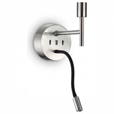 Бра с подсветкой Ideal Lux Set Up SET UP MAP2 NICKEL Цвет арматуры никель
