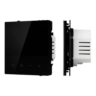 Терморегулятор электрический тёплый пол SWT-MTE-PL-BK (95-240V 16A датч пола + возд) Arlight 058345(1)