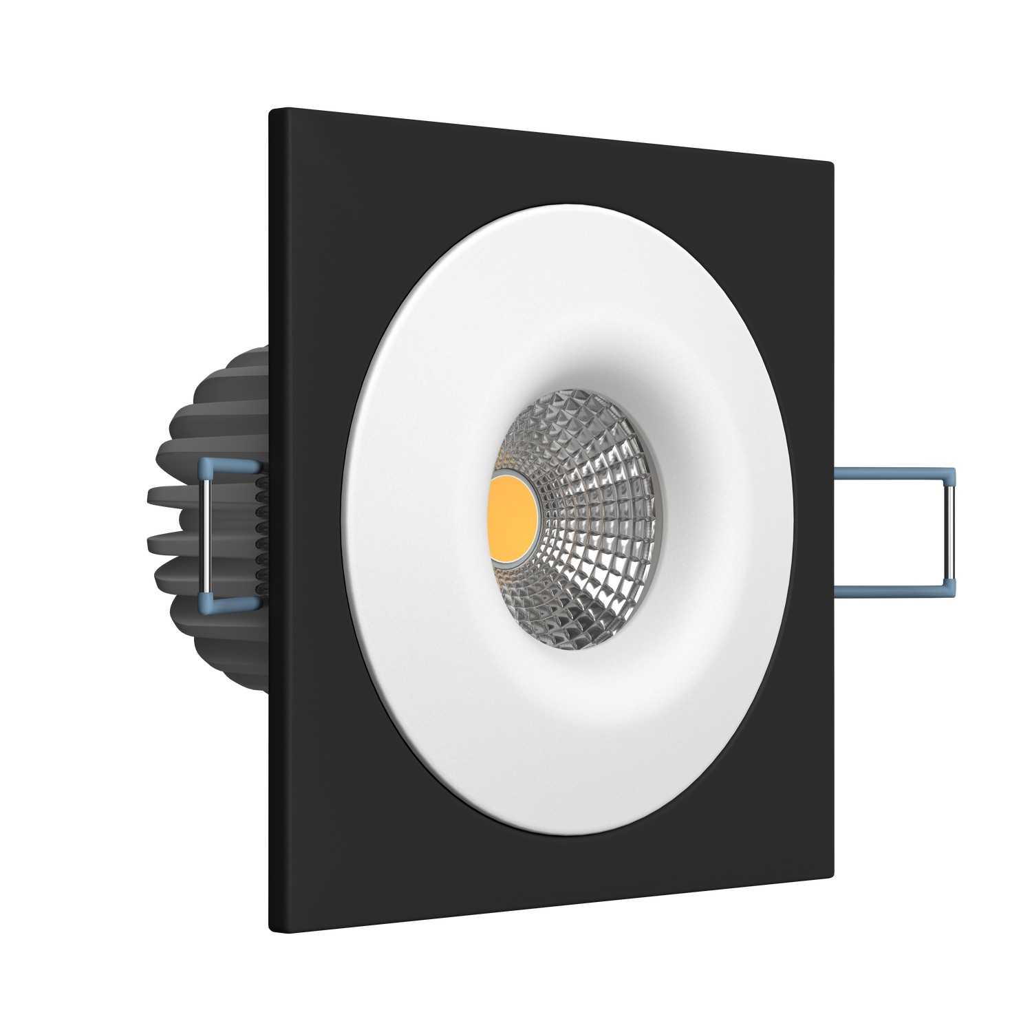 LH07S-R SQ Black-White 10W 4000K DIM TRIAC