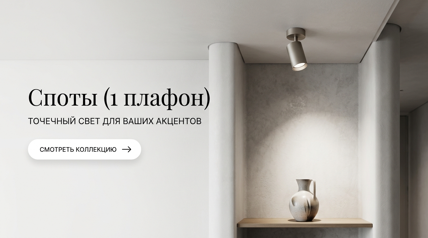 С 1 плафоном