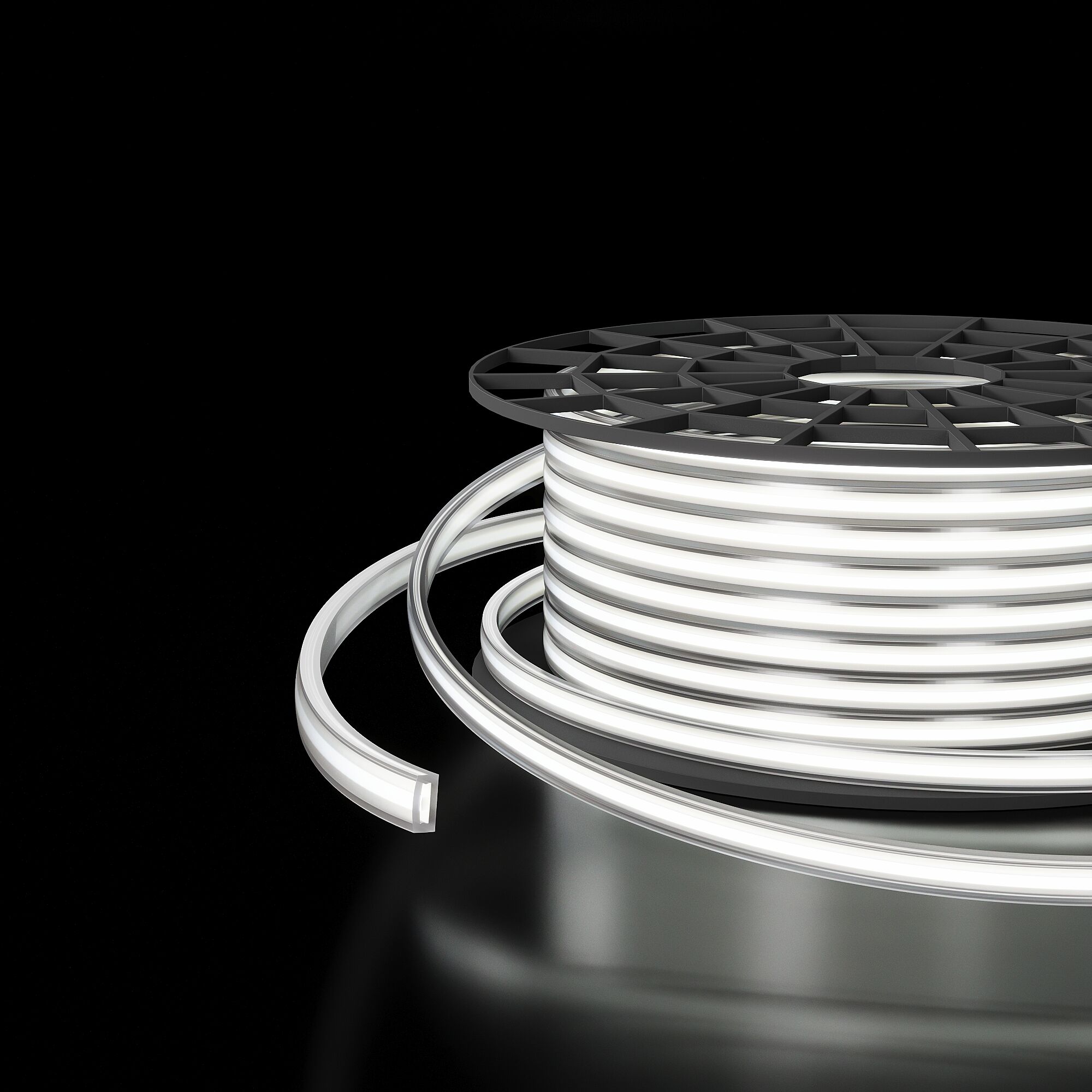 Лента светодиодная 220V 9,3W 288Led COB IP65 6500 холодный белый