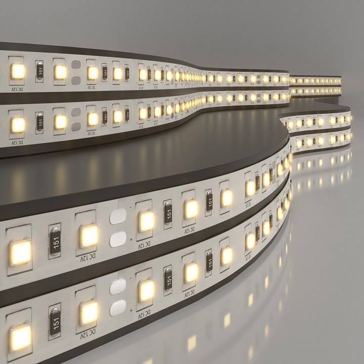 Лента светодиодная 12V 14,4W 60Led 5050 IP20 теплый белый, 5м