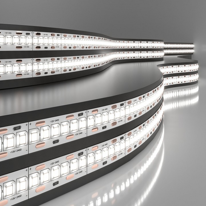 Лента светодиодная 12V 16W 240Led 2835 IP20 дневной белый, 5м