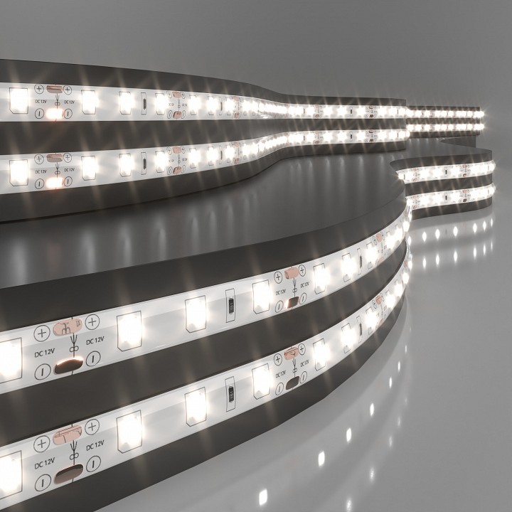 Лента светодиодная 12V 4,8W 60Led 2835 IP65 дневной белый, 5м