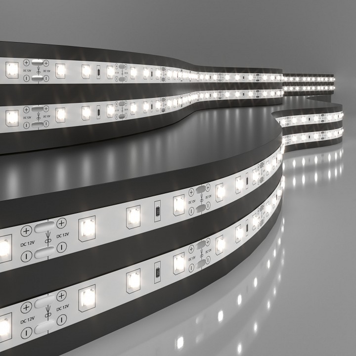 Лента светодиодная 12V 4,8W 60Led 2835 IP20 дневной белый, 5м